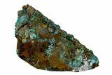 Chrysocolla on Quartz Crystal - Tentadora Mine, Peru #169247-1